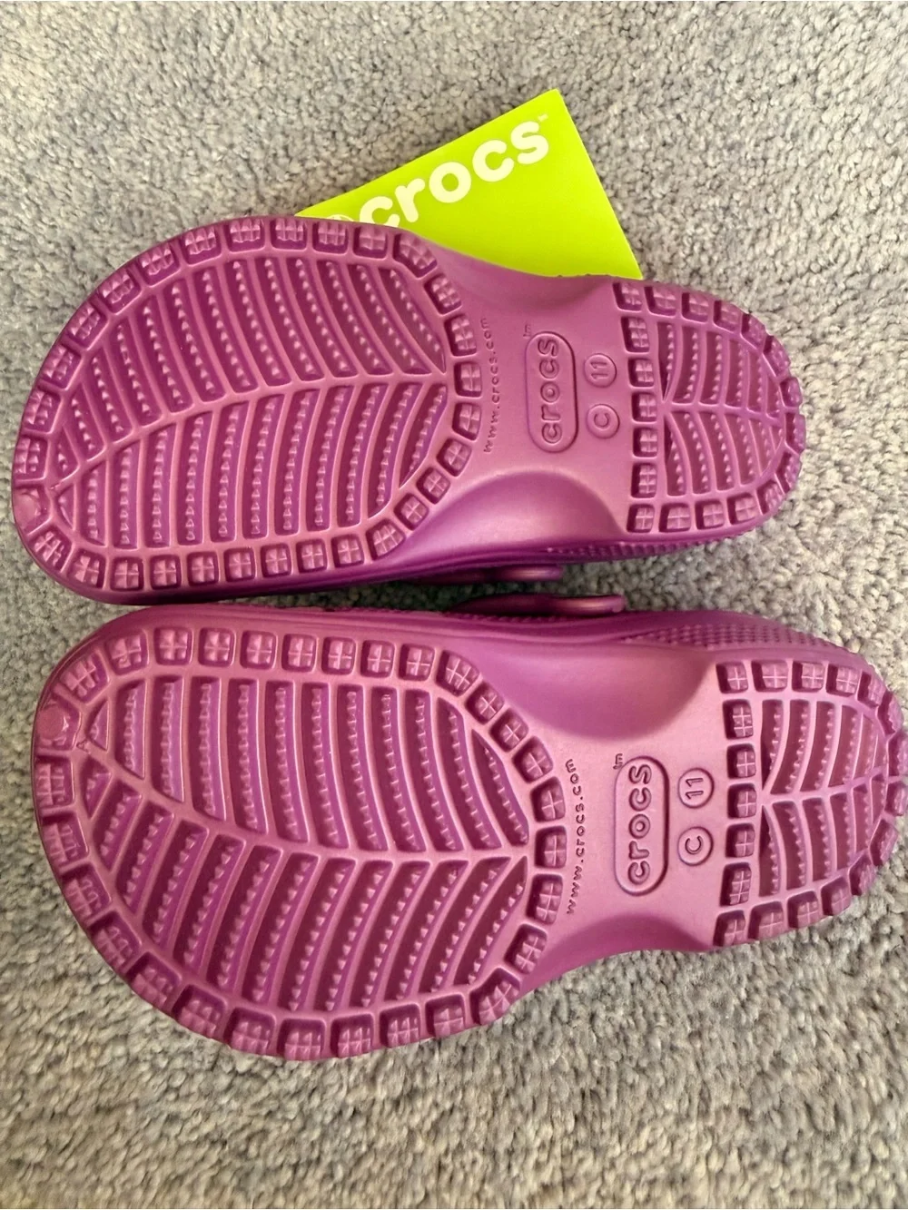 CROCS Kids Clogs in Bright Purple